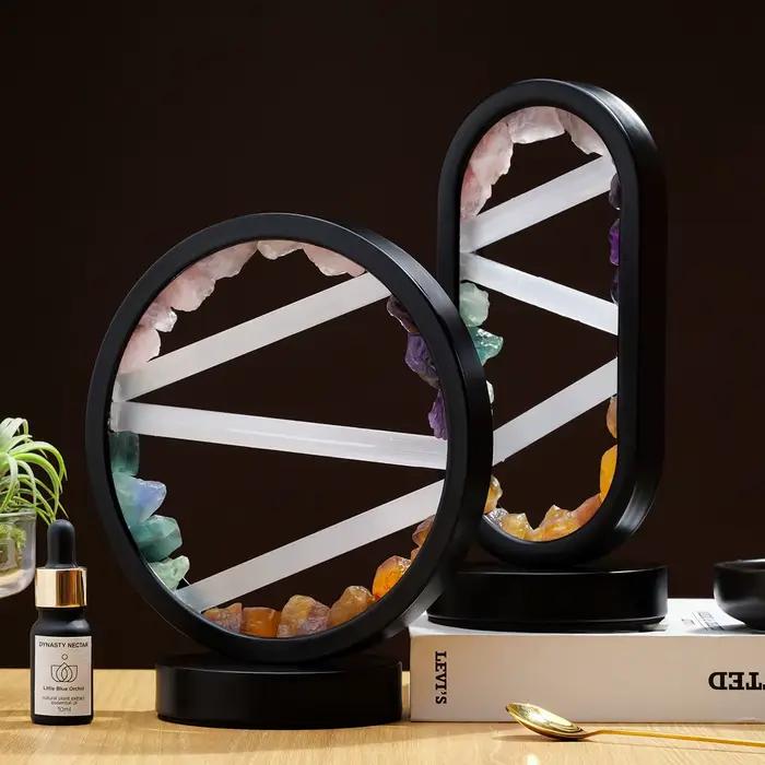 Lampe Led en cristal naturel