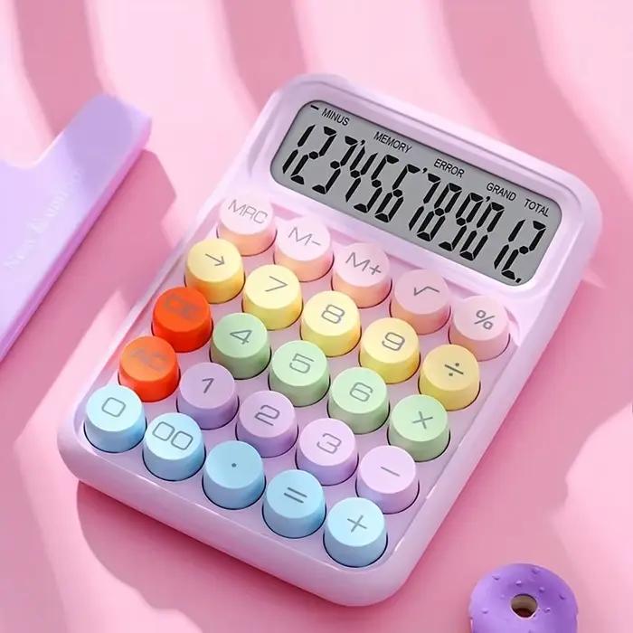 Calculatrice à clavier mécanique à 12 chiffres pour bureau