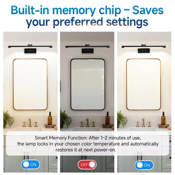 Lampe murale LED miroir