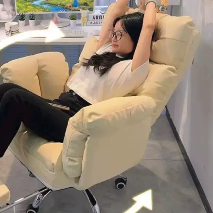 Chaises de salon ergonomiques pivotantes pour adultes