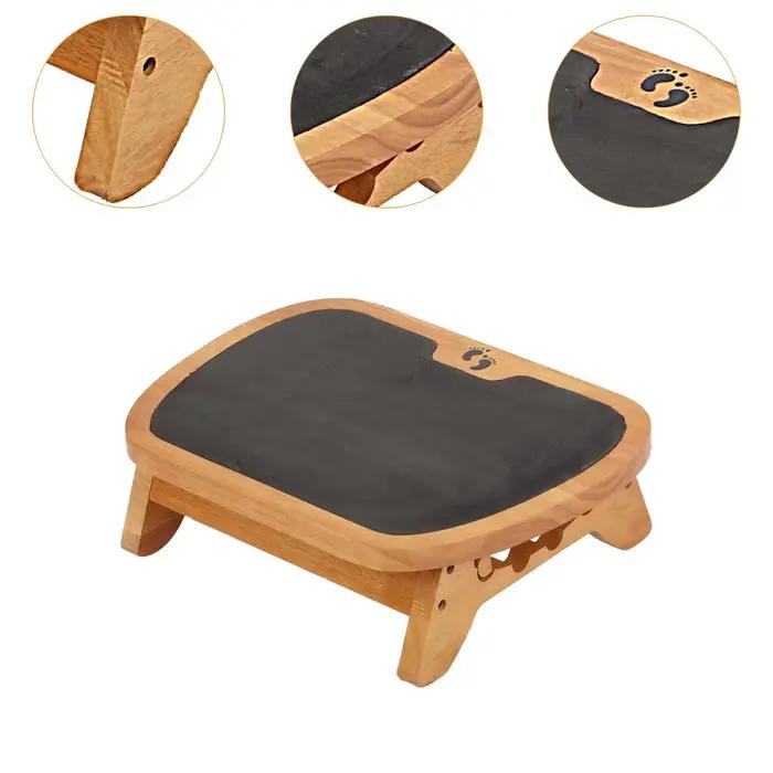 Repose-pieds de bureau en bois