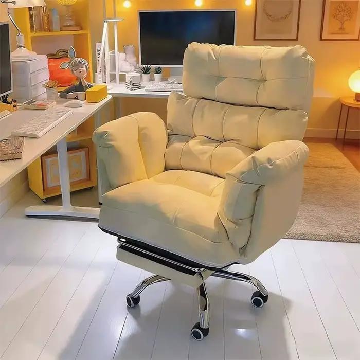Chaises de salon ergonomiques pivotantes pour adultes