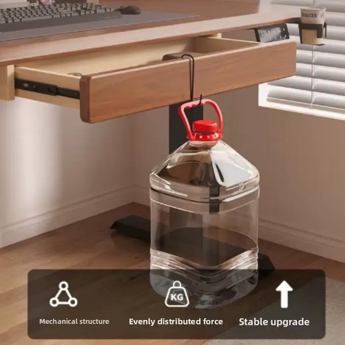 Grand tiroir sous le bureau bois durable pour rangement caché et organisation polyvalente à la maison et au bureau