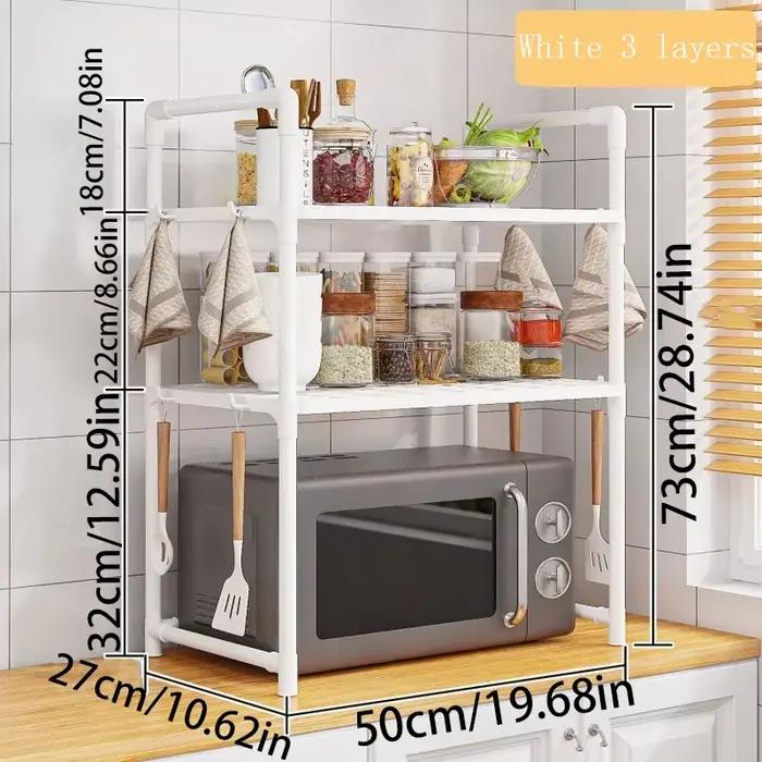1 support de rangement pour micro-ondes