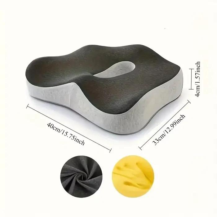 Coussin de siège de bureau ergonomique à 3 zones