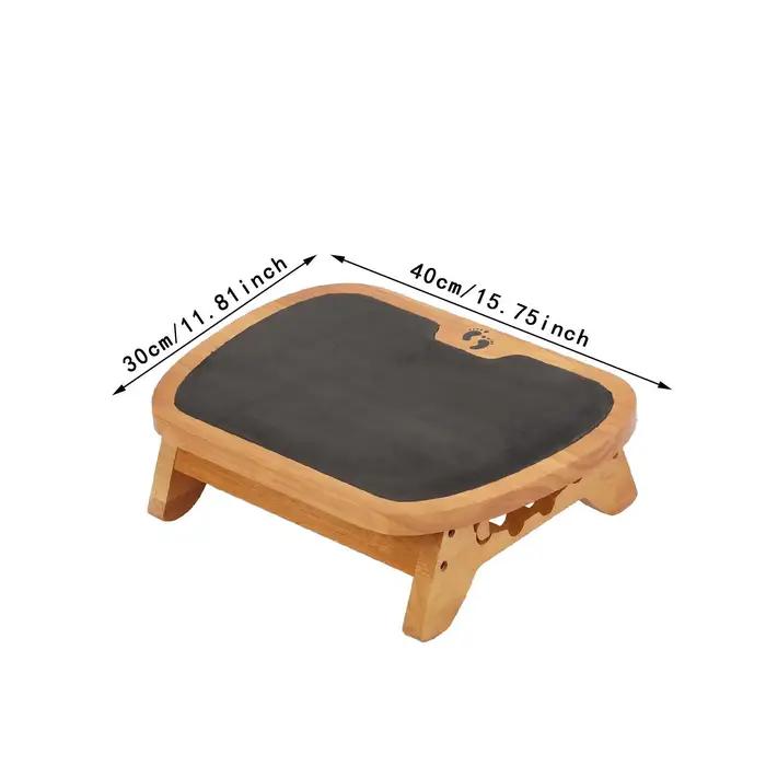 Repose-pieds de bureau en bois