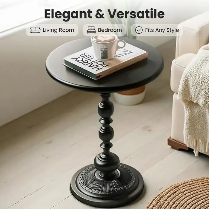 Table d'appoint rétro en fer forgé