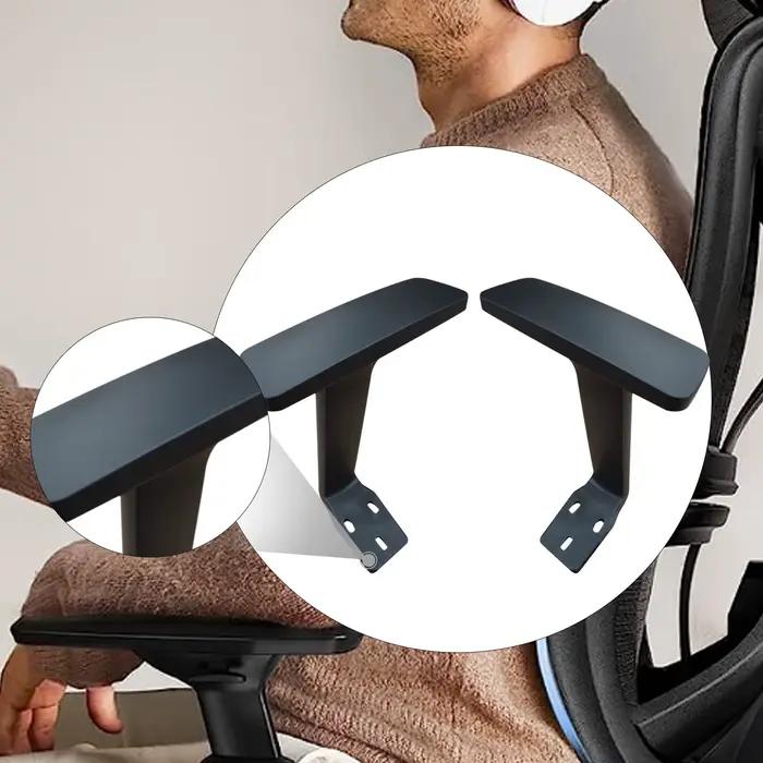 Paire d'accoudoirs réglables pour chaise de bureau