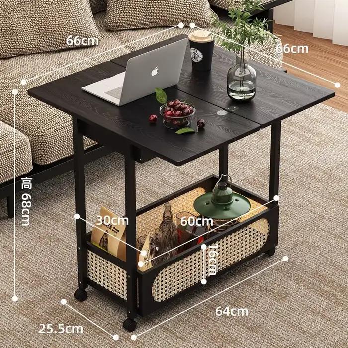 Table basse multifonctionnelle pliable avec roulettes pour salon rangement et décoration multifonctionnelle pour femme occasions spéciales