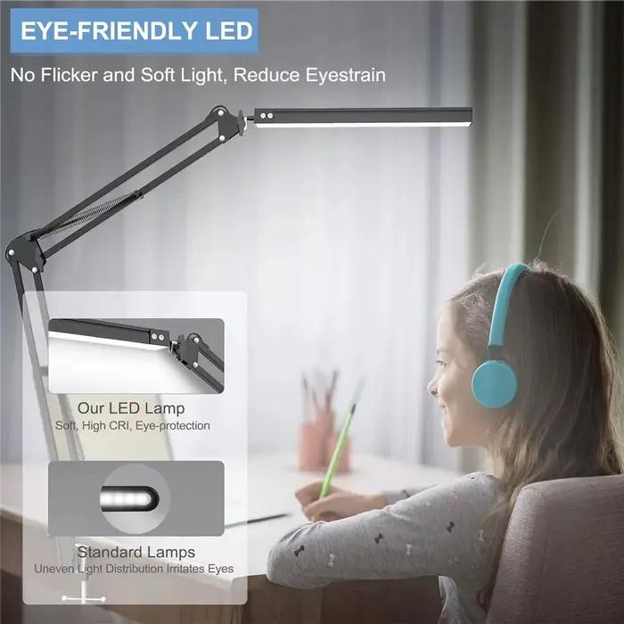 Lampe de bureau à double tête LED