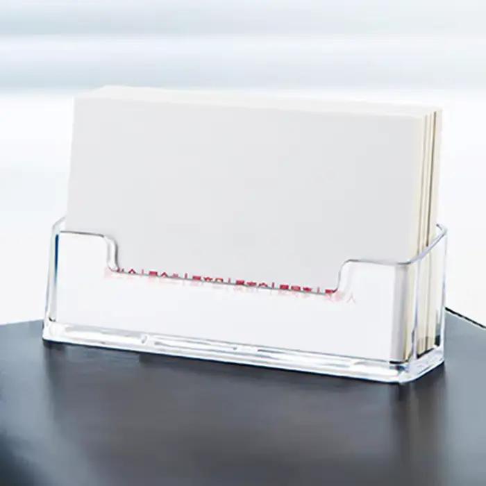 Porte-cartes de visite transparent