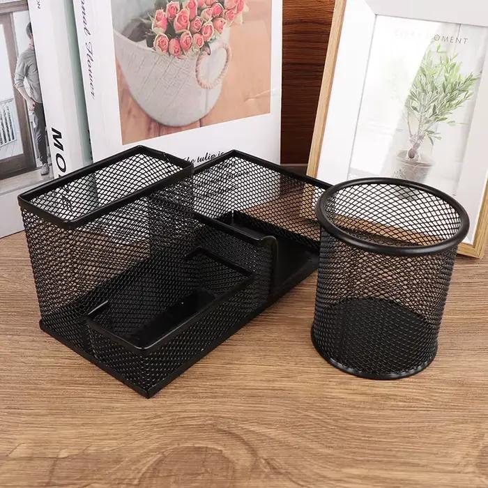 Porte-stylo en métal pour bureau