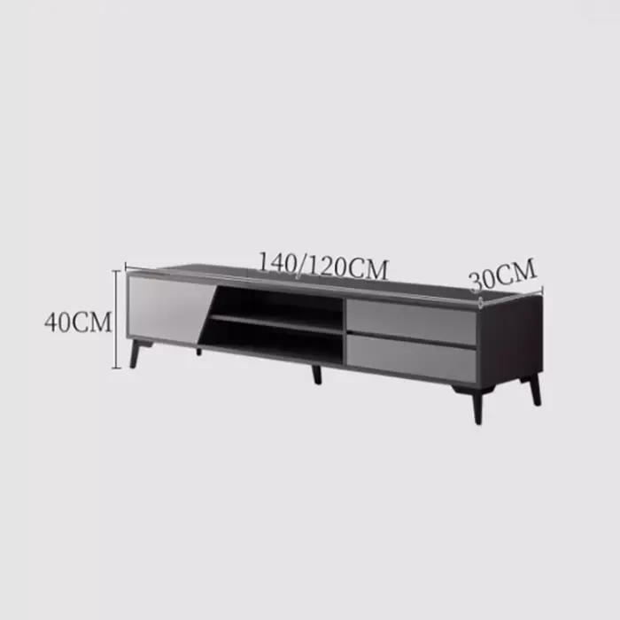 Meuble de Rangement TV Noir Premium