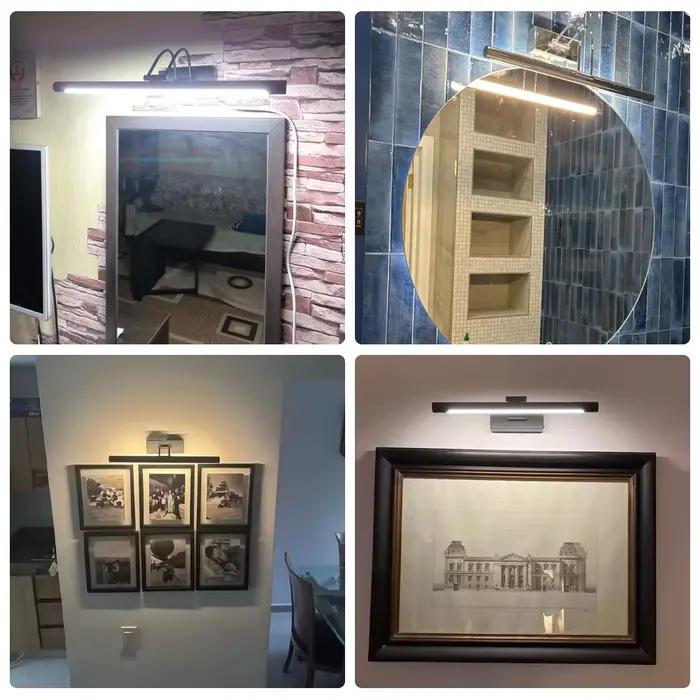 Lampe murale LED miroir