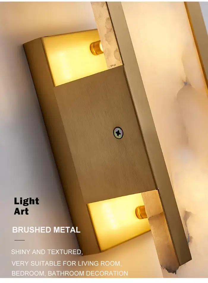 Mur LED lampe moderne marbre applique murale appliques pour salon couloir chambre chevet escalier intérieur décoration
