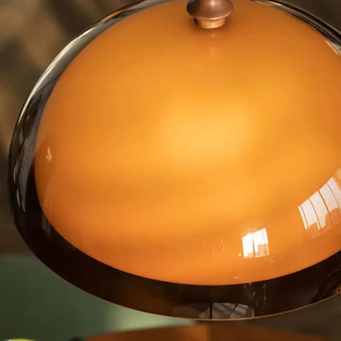 Vintage marron suspension Bauhaus Orange
