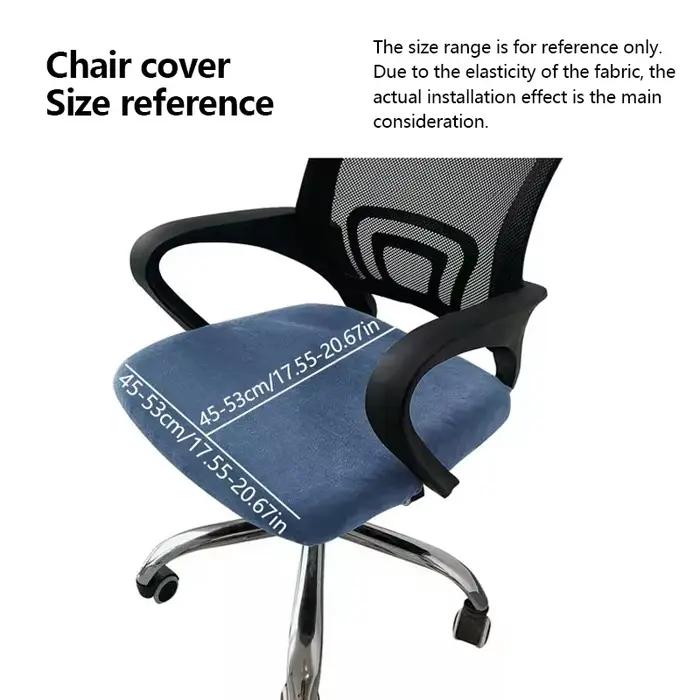 Housse de chaise de bureau en velours