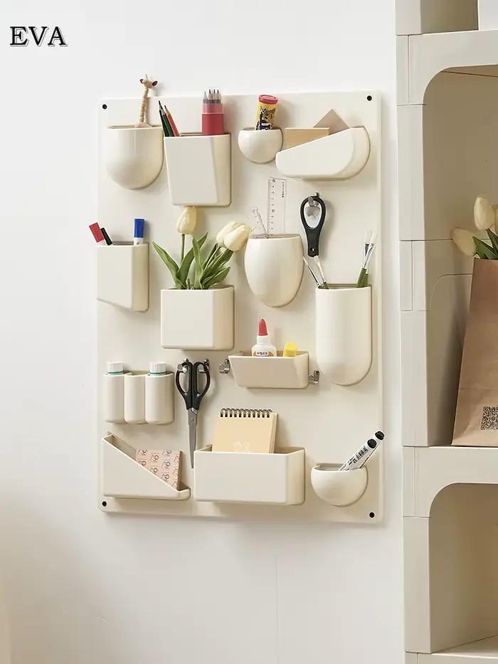 Grande étagère de rangement murale réglable T1