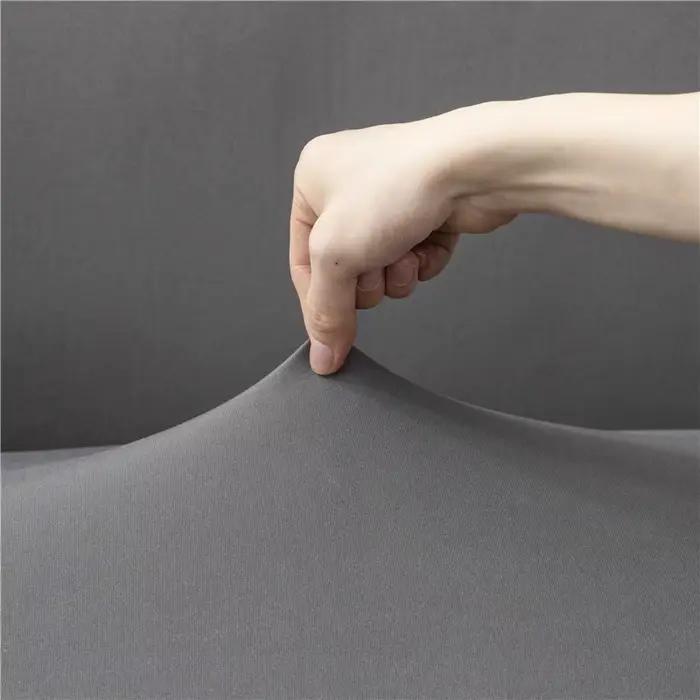 Housses de chaise de bureau en Spandex grise pour mariage banquet hôtel élégance polyvalence usage facile maintenance durable