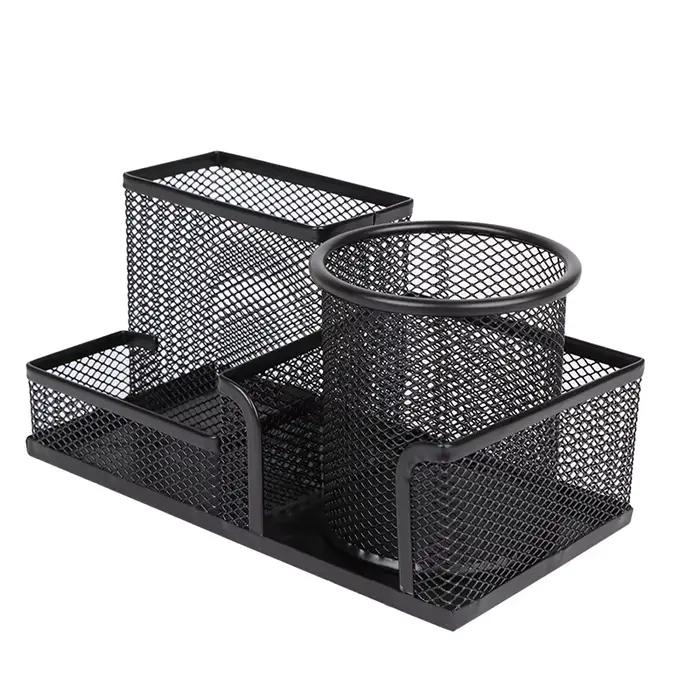 Porte-stylo en métal pour bureau