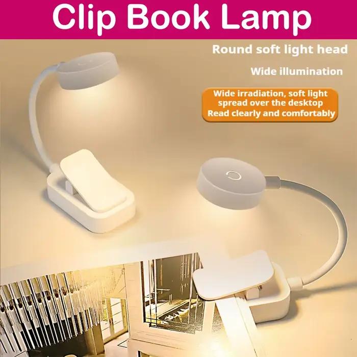 Mini lampe de livre à pince