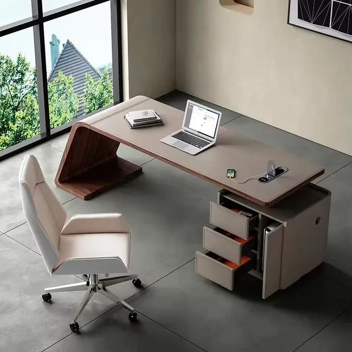 Table en bois massif minimaliste moderne