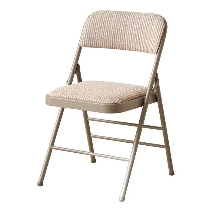 Chaise pliante en forme d'arc en cuir véritable confort antibactérienne pour salon moderne occasions spéciales