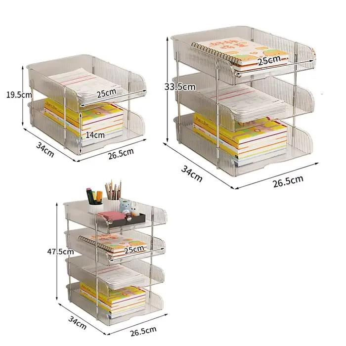 Boîte de fichiers de bureau à 2/3/4 niveaux