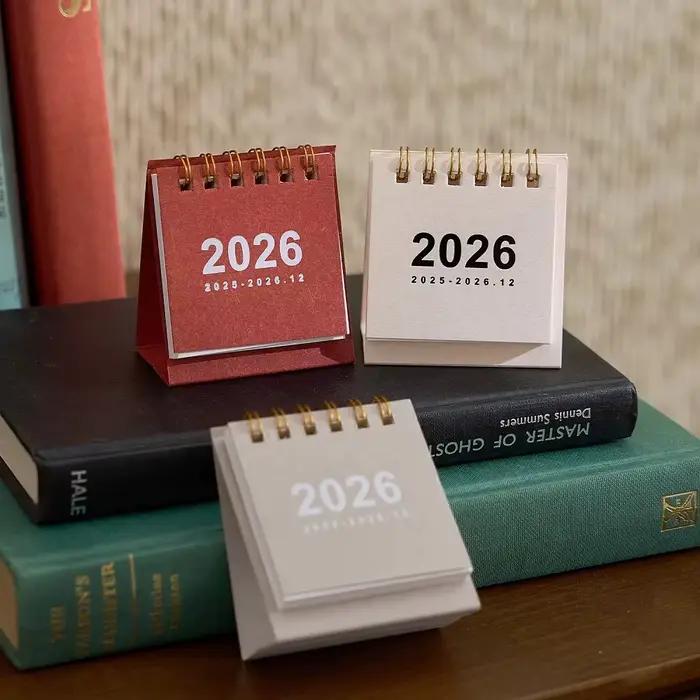 Mini calendrier de bureau Simple 2026
