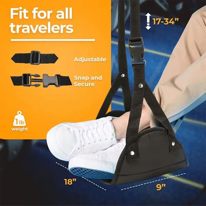 Hamac de pied réglable pour le voyage