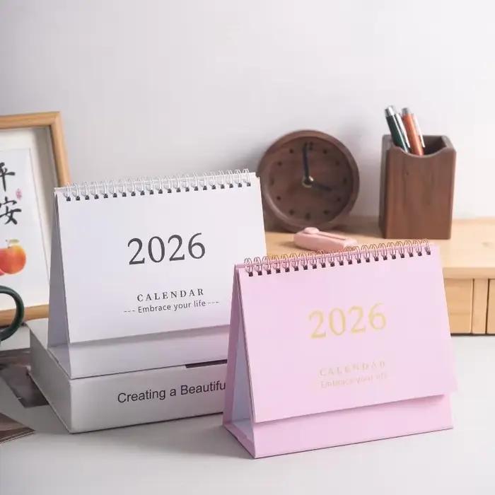 Calendrier de planificateur à mini bobine pour accessoires de bureau ; Conception simple et compacte