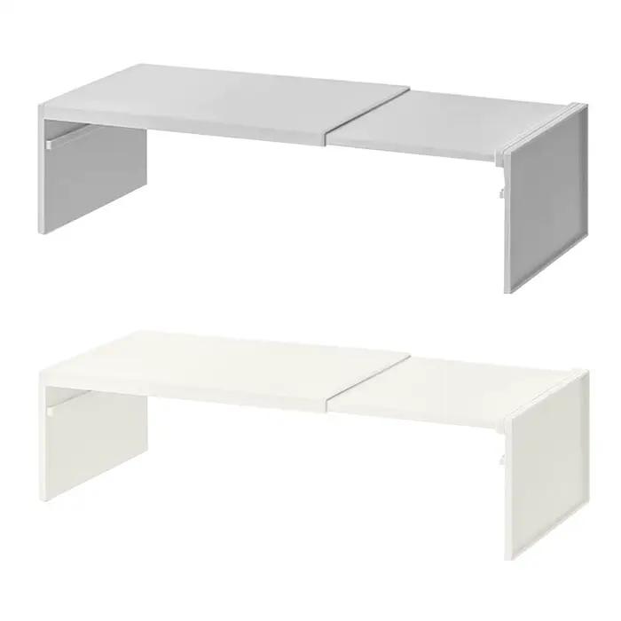 Étagère de cuisine extensible et empilable pour comptoir et armoire