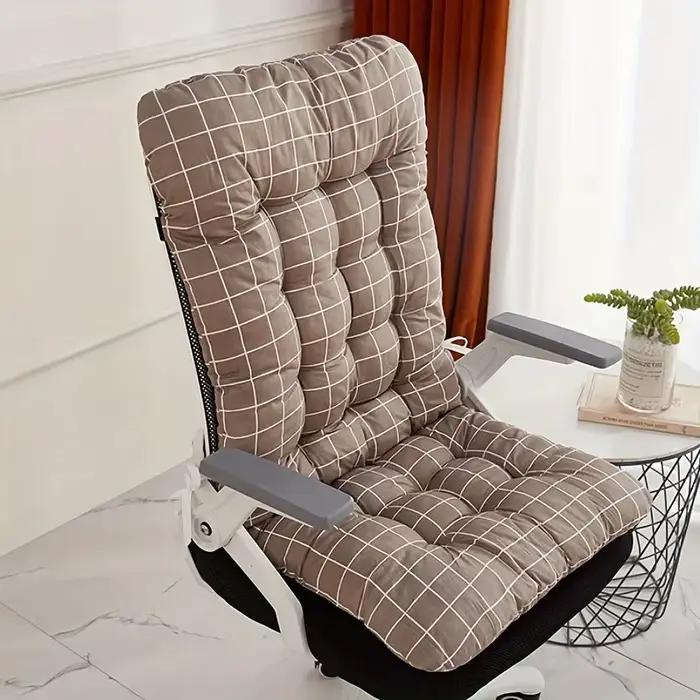 Coussin de chaise de bureau ergonomique avec support dorsal intégré - Convient pour une utilisation multifonctionnelle à la maison et en voiture