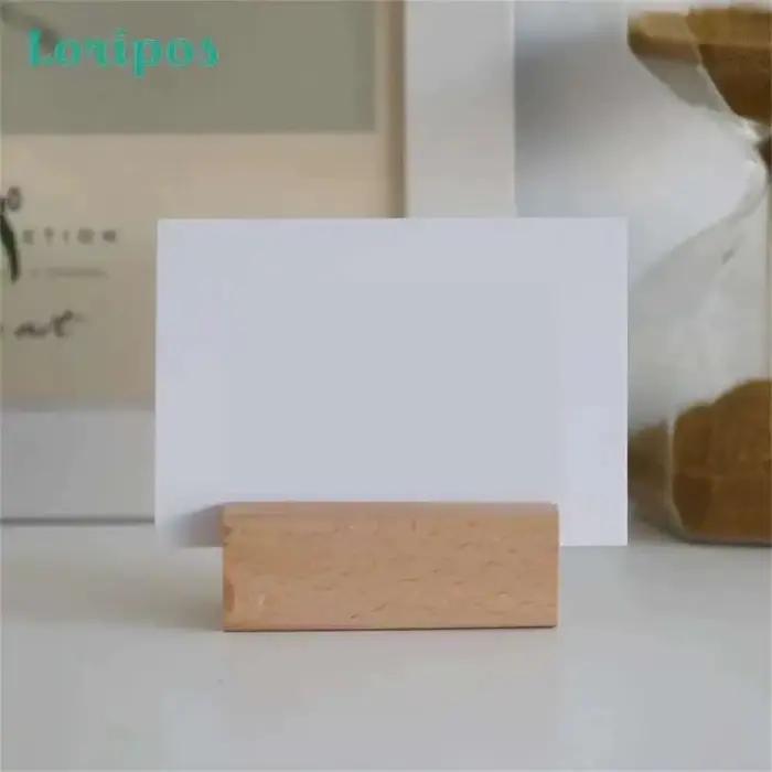 Ensemble de cartes de visite en bois