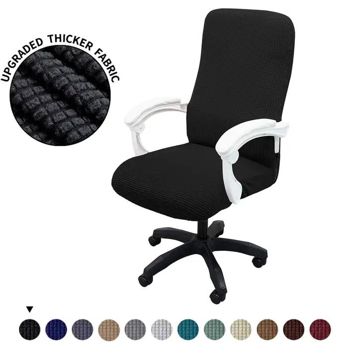 Housse de chaise de bureau en jacquard épais et extensible résistante aux rayures et anti-poussière pour chaise de bureau et divers usages occasions spéciales