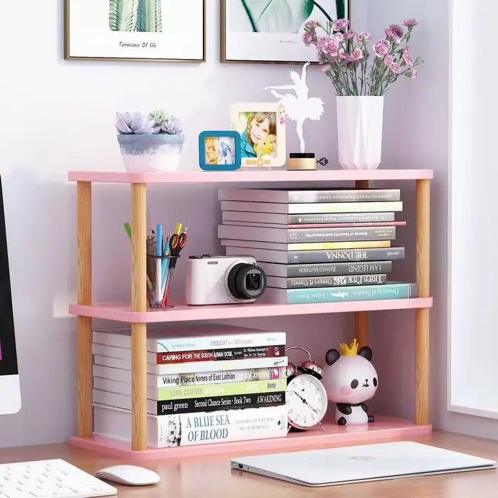 Étagères de bureau en bois multicouche