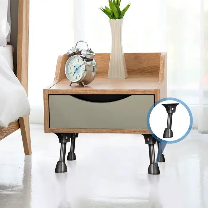 4 pièces de pieds de table pliants en fer robustes