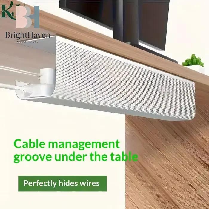 Organisateur de câbles sous table en PVC