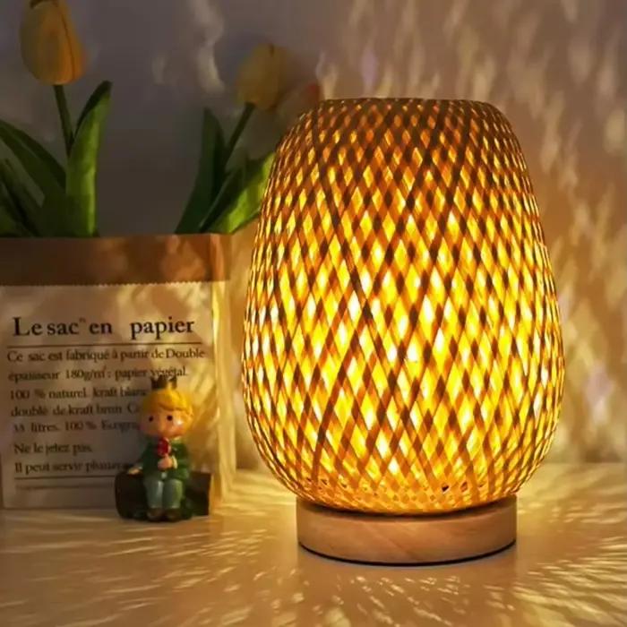 Lampe tissée en bambou Simple chambre étude