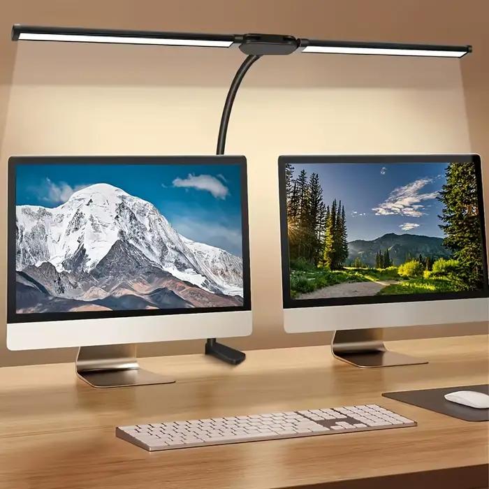 Lampe de bureau à Clip LED à Double tête