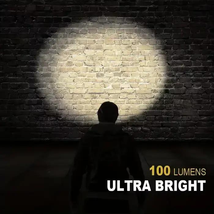 Lampe frontale LED très brillante à Clip sur chapeau