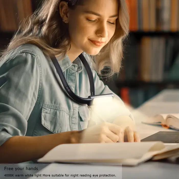 Lampe de lecture LED Flexible pour le cou