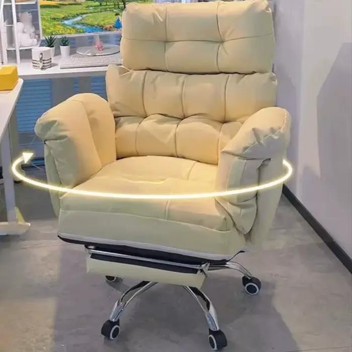 Chaises de salon ergonomiques pivotantes pour adultes