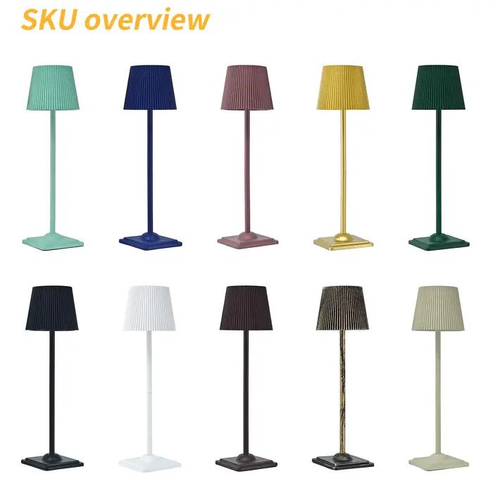 Lampe de Table sans fil LED Rechargeable, lampe de lecture tactile à gradation continue, lampe de chevet, de bureau, d'hôtel, de Bar, de chambre à coucher, décoration