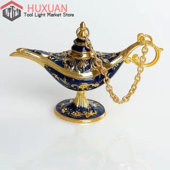 Aladdin lampe magique alliage artisanat décoratif ornements Statue mariage vacances fête maison salon bureau décoration