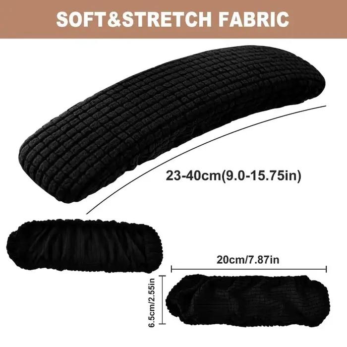 1 paire de housses de bras de chaise de bureau
