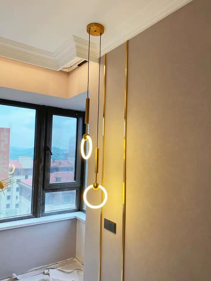 LED Lampe Suspendue Moderne De Luxe Style Nordique Restaurant Pendentif Lumière Chambre Chevet Lustre Créativité Cuisine Plafonnier