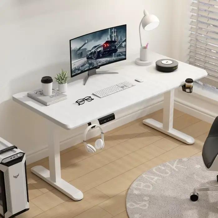 Bureau électrique à mouvement réglable en hauteur, Table d'ordinateur moderne, ascenseur motorisé, bureau de jeu, pour la maison et le bureau