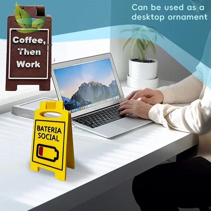 Panneau de bureau humoristique