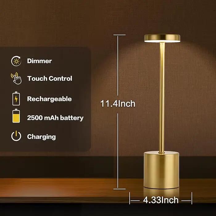 Lampe de table LED avec capteur tactile